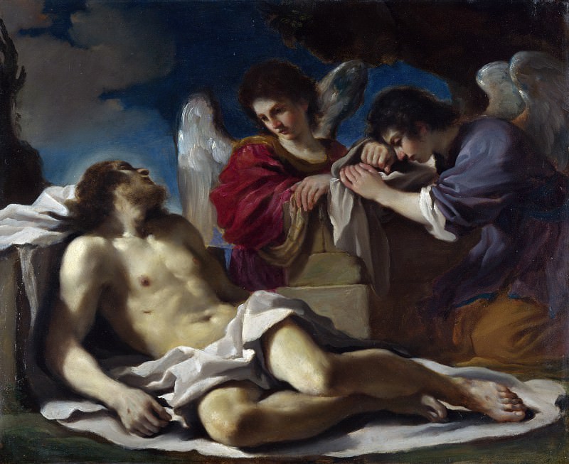Guercino, The Dead Christ Mourned by Two Angels
