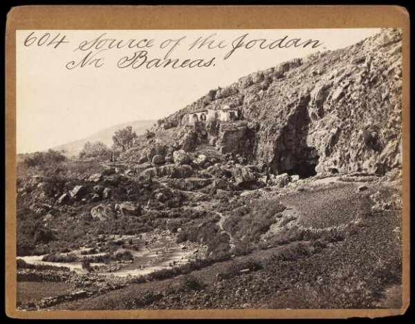Francis Frith, Source of the Jordan.  Nr Baneas