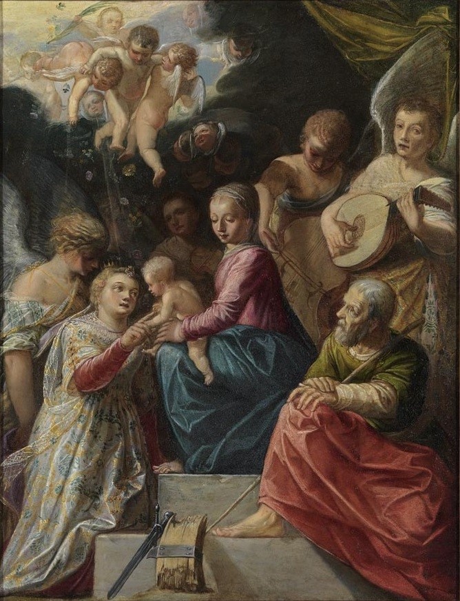 Adam Elsheimer, The Mystic Marriage of St. Catherine