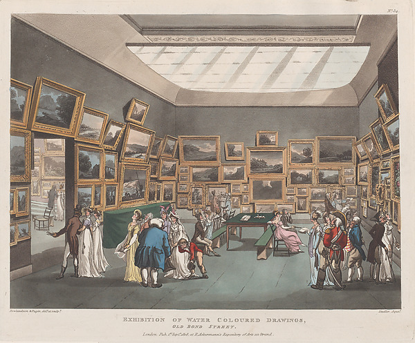 Thomas Rowlandson, Exhibition of Water Coloured Drawings, Old Bond Street