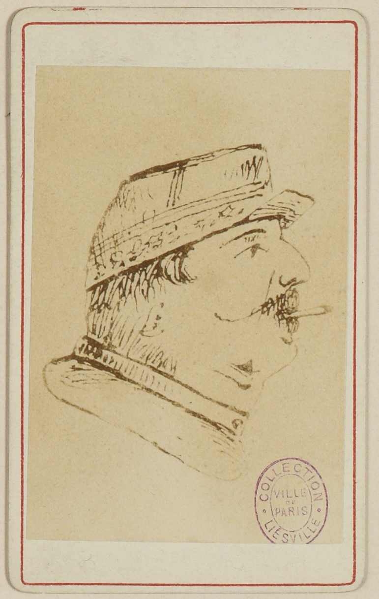 Anonyme, Reproduction : portrait d'un soldat avec une cigarette