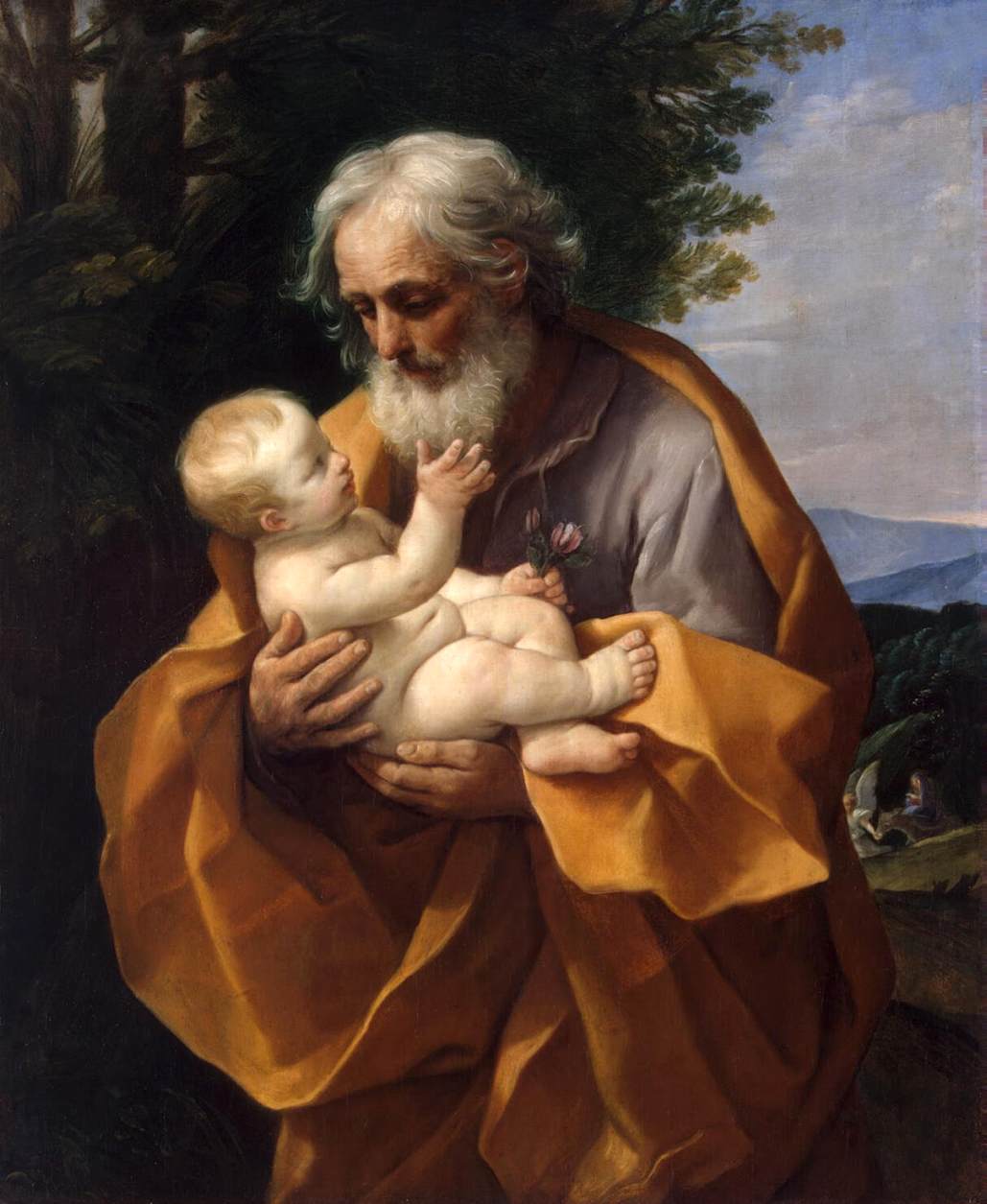 Guido Reni, St Joseph with Infant Christ in his Arms