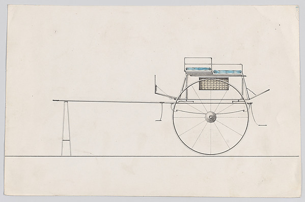 Anonymous, French, 19th century, Design for Dog Cart (French?)