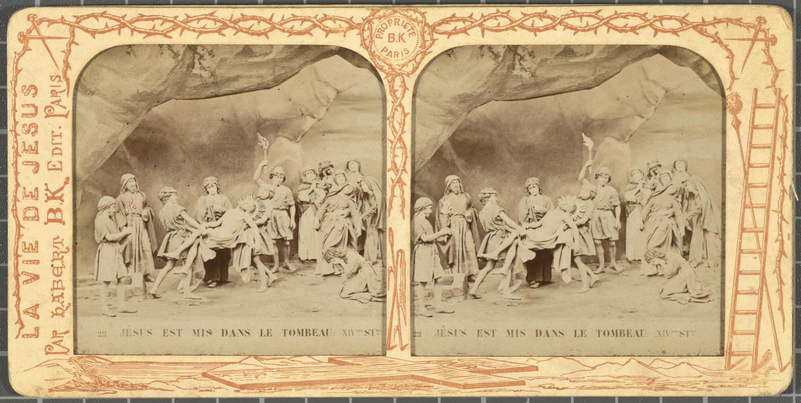 Desconegut, Jésus est mis dan le tombéau B.K. Editeur