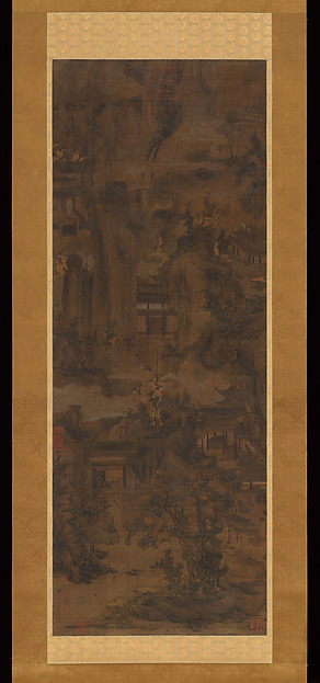 Unidentified artist, Mountains and Pavilions