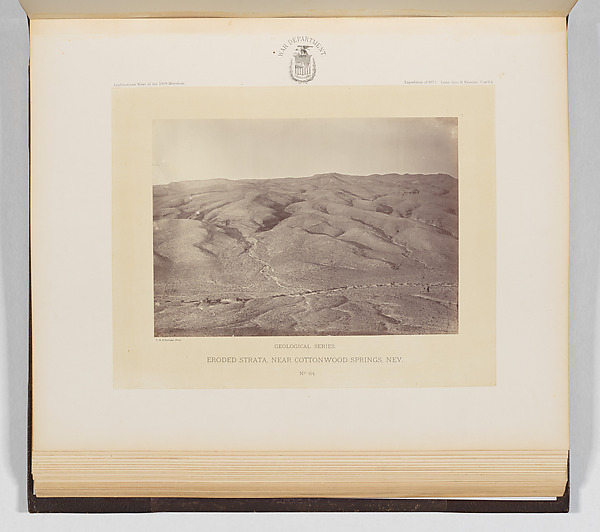 Timothy H. O'Sullivan, Eroded Strata, Near Cottonwood Springs, Nevada