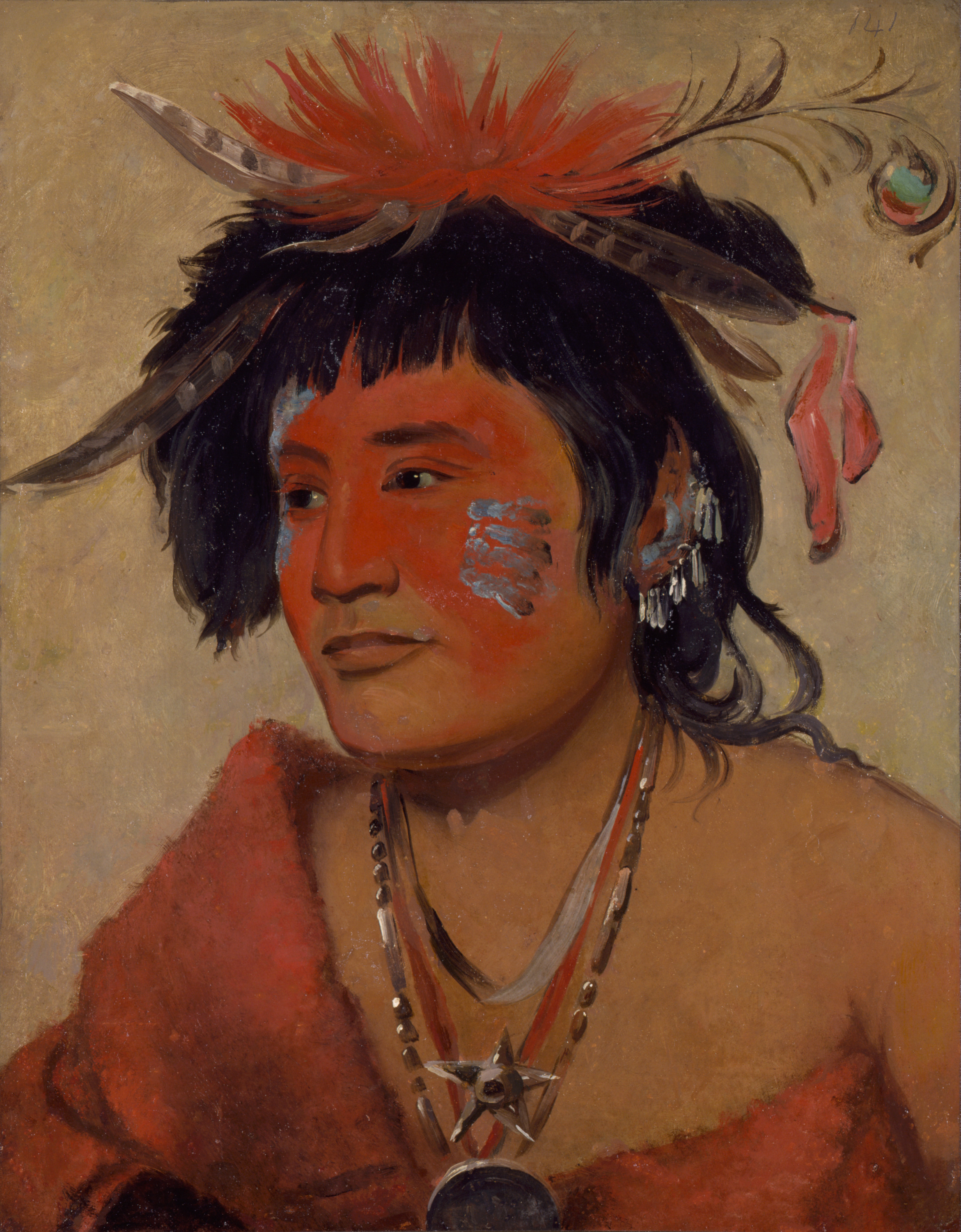 George Catlin, Pah-shee-náu-shaw, a Warrior