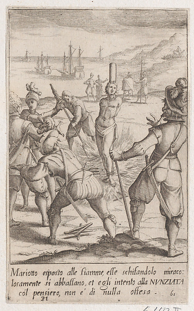 Jacques Callot, Mariotto, from Scelta d'Alcuni Miracoli e Grazie della Santissima Nunziata di Firenze (Selection of Some Miracles and Graces that Occurred in the Church of the Annunziata in Florence)