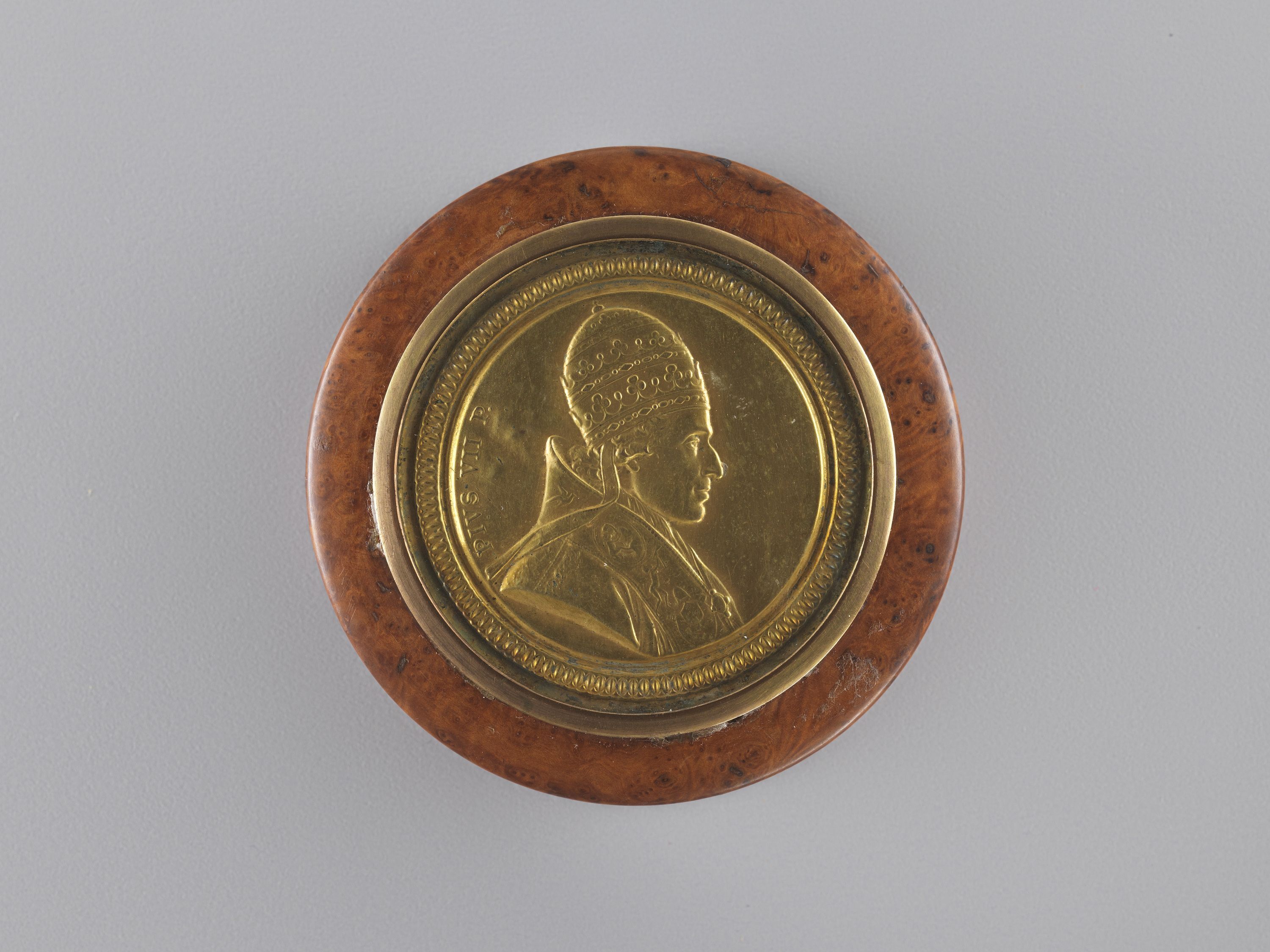 Anonyme, Tabatière ornée du portrait du pape Pie VII
