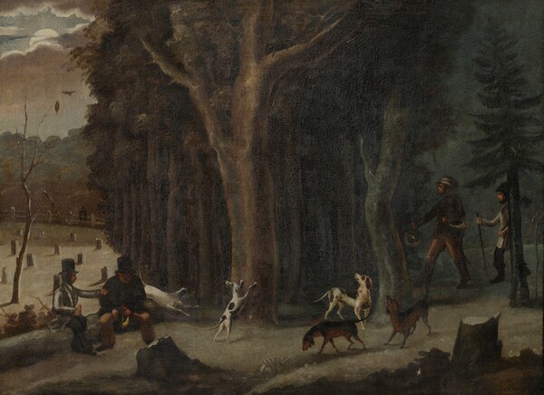 American 19th Century, Coon Hunt