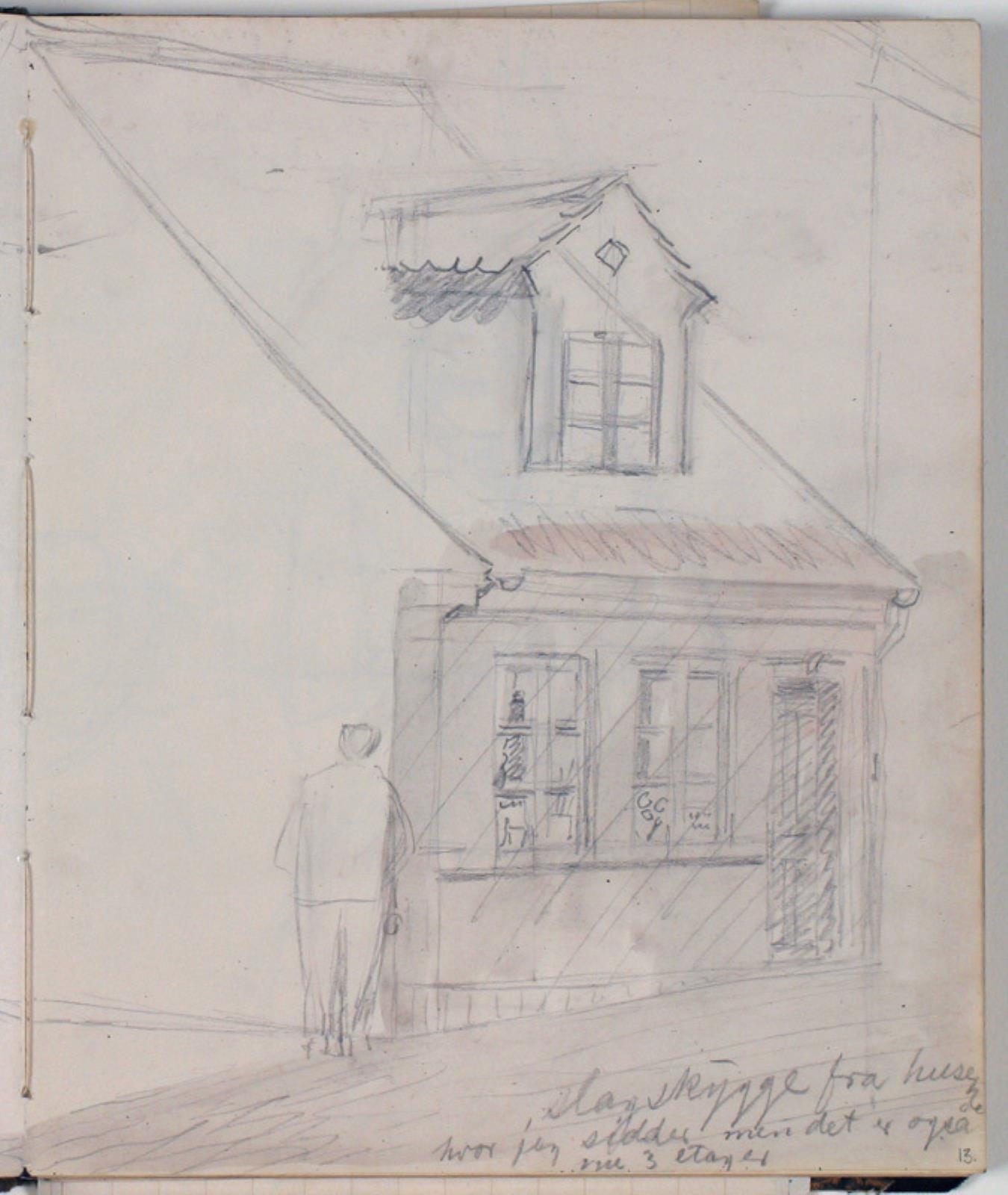 Niels Larsen Stevns, Studier af bygninger. Notater
