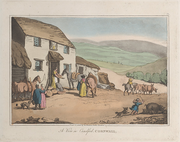 Thomas Rowlandson, A View of Camelford, Cornwall