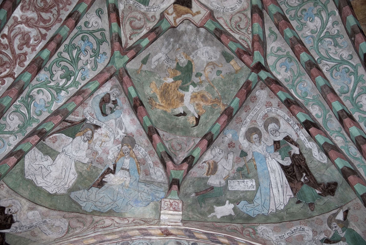 Bengt Backlund, Kalkmålning i Härnevi kyrka, Uppland 2009