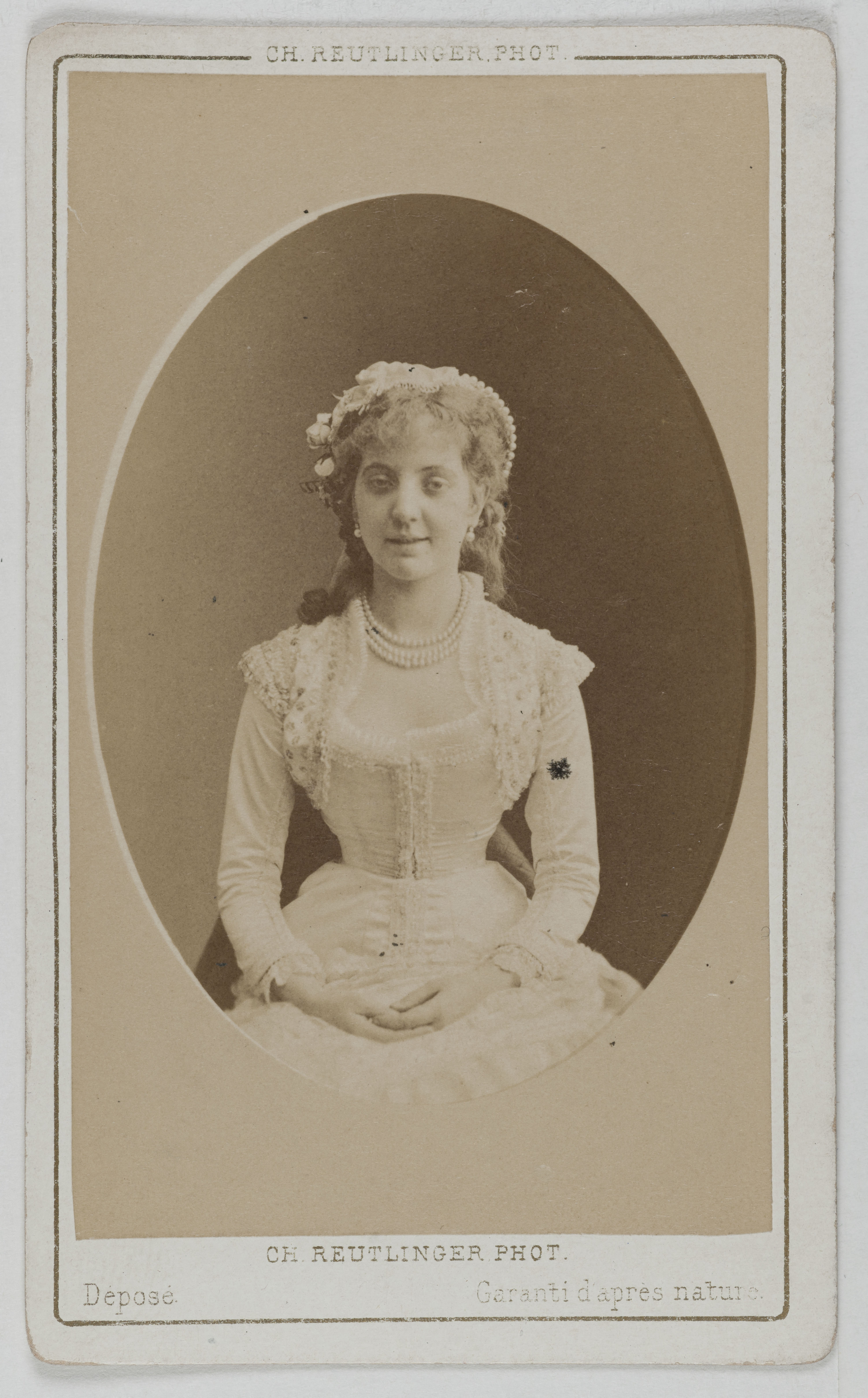 Charles Reutlinger, Portrait de Maria Legault (Marie Françoise Legault), (1858-1905), actrice