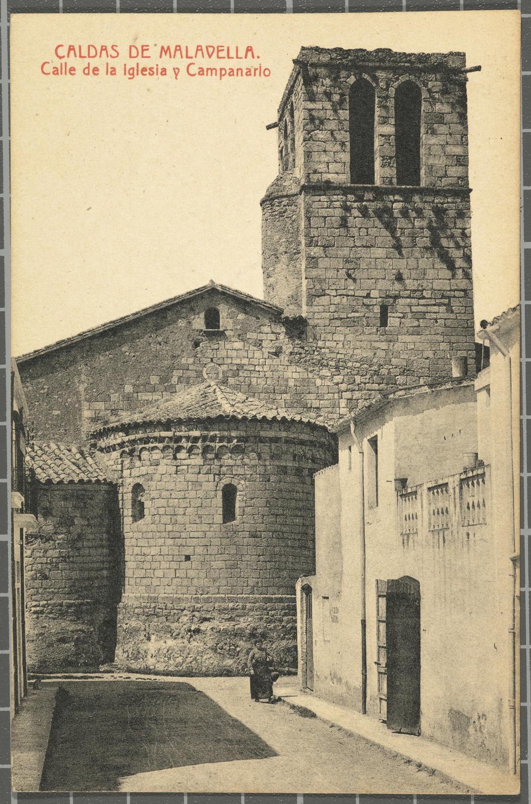 Josep Thomas Bigas, CALDAS DE MALAVELLA. Calle de la Iglesia i Campanario