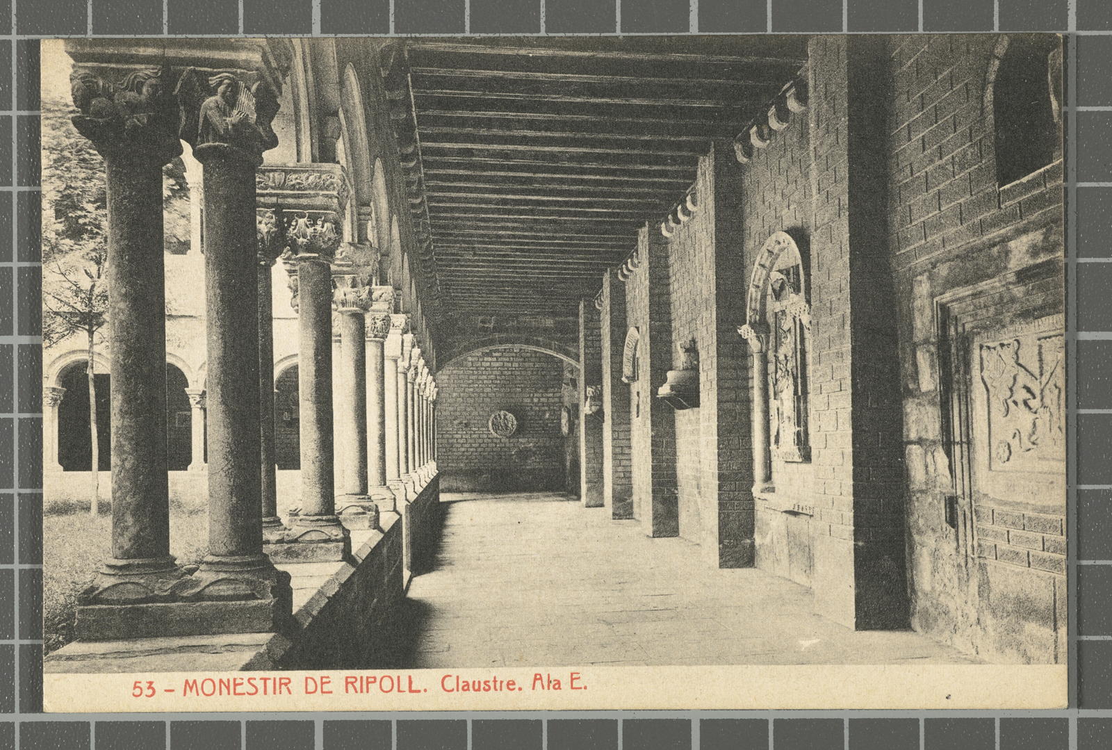 Desconegut, 53 - Monastery of Ripoll. Cloister. Wing E.