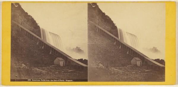 Edward Bierstadt, American Falls, from the foot of Ferry, Niagara.