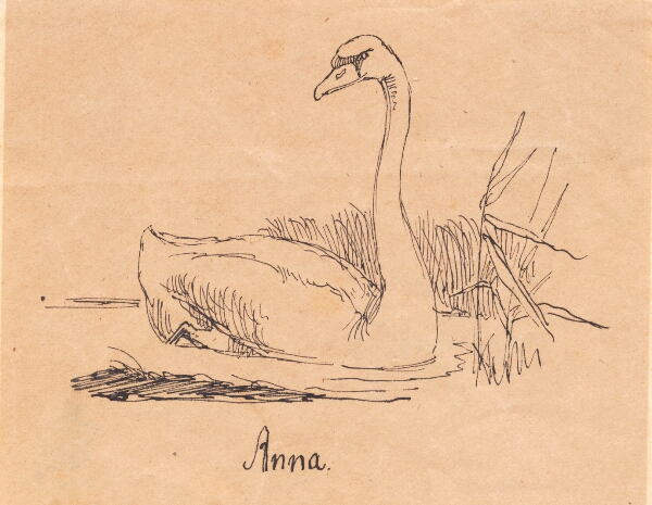 Johan Thomas Lundbye, En svane