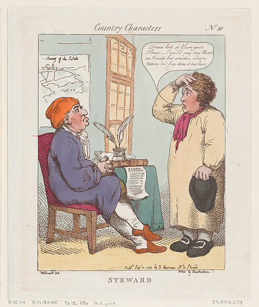 Thomas Rowlandson, Steward