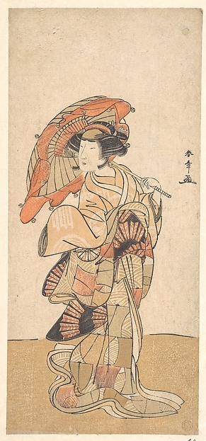 Katsukawa Shunshō　勝川春章, The First Nakamura Tomijuro as a Woman Dancer