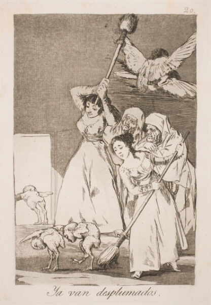 Francisco de Goya, Her er de plukket for alle fjer