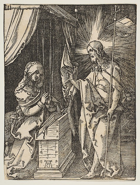 Albrecht Dürer, Christ Appearing to His Mother, from "The Small Passion"