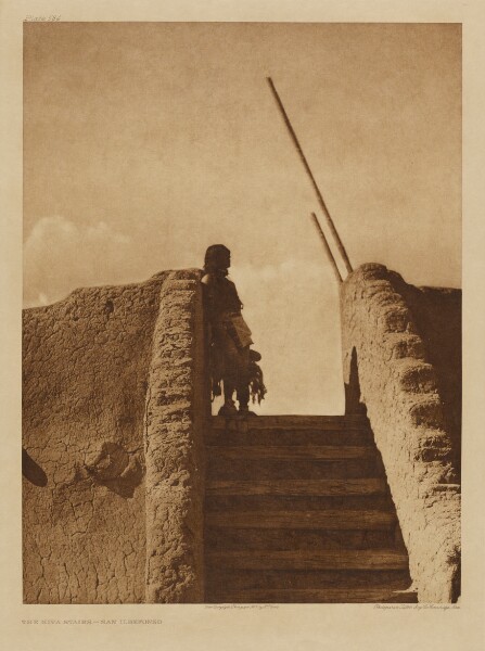 Edward S. Curtis, The Kiva Stairs - San Ildefonso