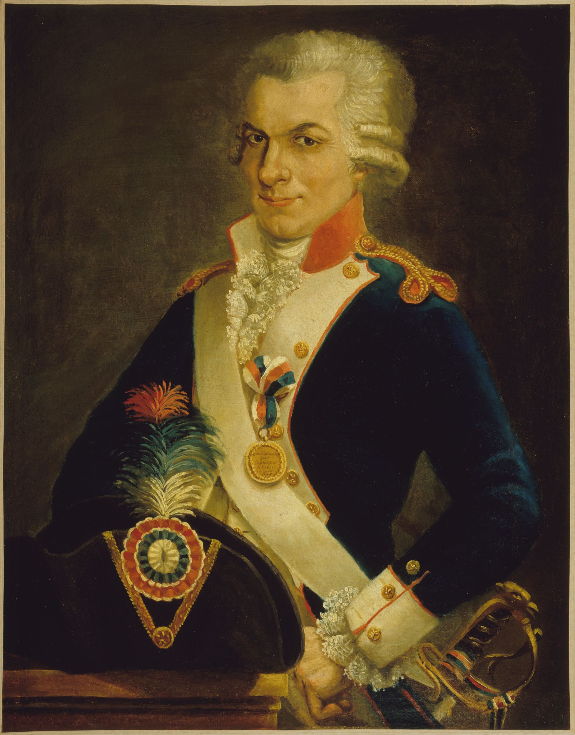 Anonyme, Portrait présumé de Marius Pomérol, délégué de Marseille à la fête de la Fédération