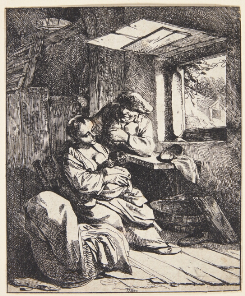 Cornelis Pietersz Bega, En ung mor med sit barn