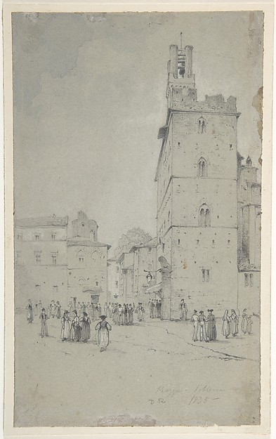 David Roberts, The Palazzo dei Priori, Volterra