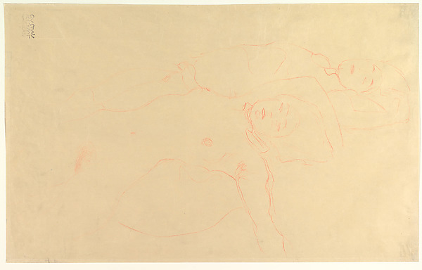 Gustav Klimt, Two Reclining Nudes