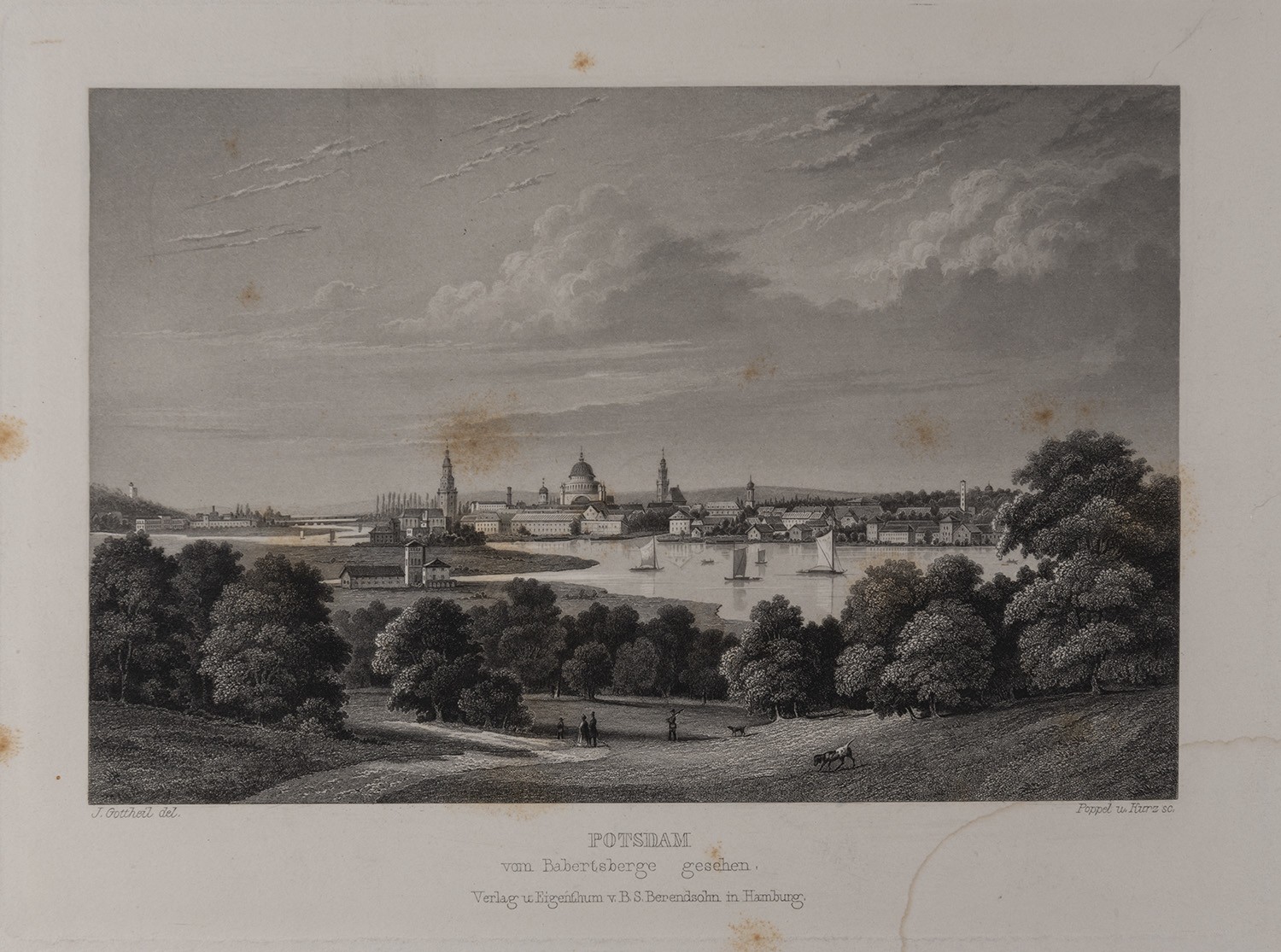 B. S. Berendsohn (Hamburg), Potsdam: Stadtansicht vom Babelsberg (Brandenburgisches Album)