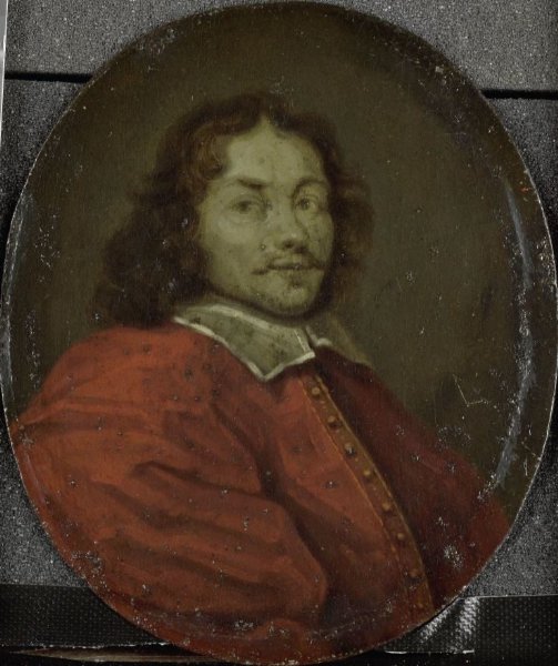 Arnoud van Halen, Portrait of Matthijs Gansneb, called Tengnagel, Poet in Amsterdam