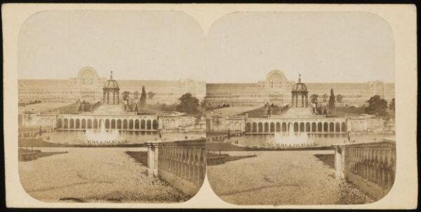 William England, Crystal Palace: a general view of the palace, cascades and lower fountains