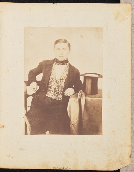 Jakob Höflinger, [Portrait of a man with a cigar and top hat]