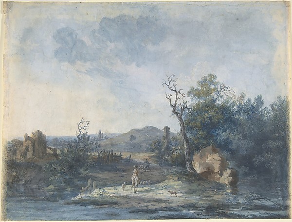 Louis Gabriel Moreau, Figures on a Country Road