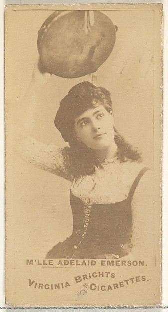 Allen & Ginter, Mlle. Adelaid Emerson, from the Actors and Actresses series (N45, Type 1) for Virginia Brights Cigarettes