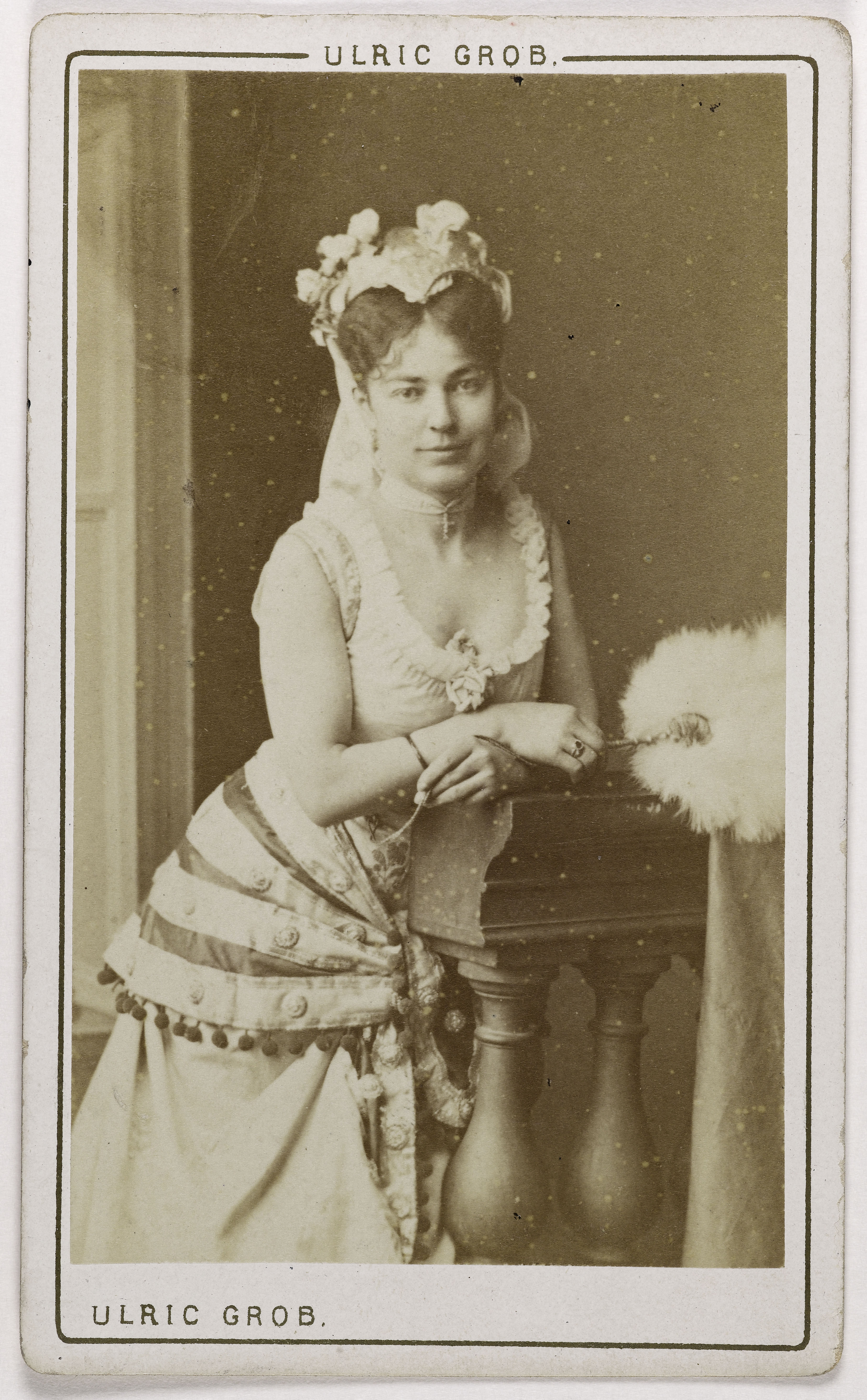 Ulric Grob, Portrait de Zélina Bied (actrice aux Folies dramatiques, au Théâtre de la Renaissance et de la Gaieté)