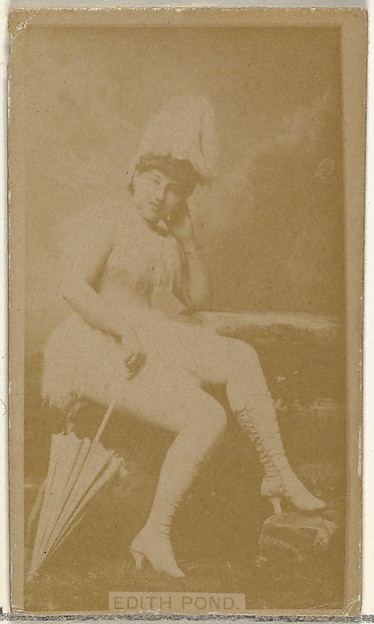 W. Duke, Sons & Co., Edith Pond, from the Actors and Actresses series (N145-8) issued by Duke Sons & Co. to promote Duke Cigarettes