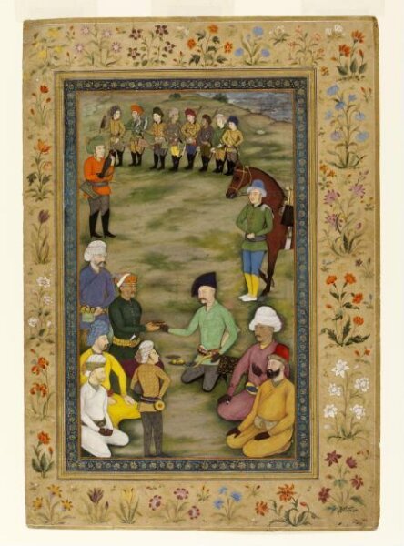 Unknown, Shah Abbas and Khan Alam