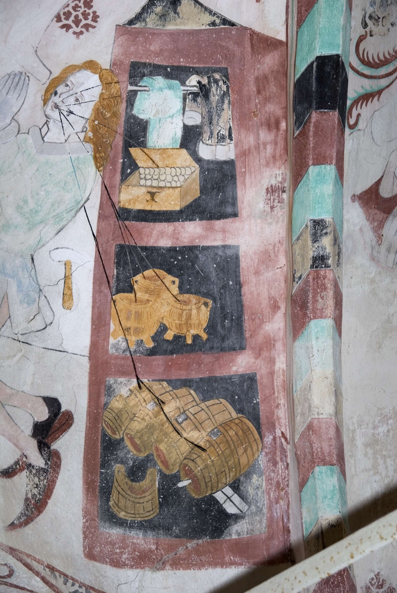 Bengt Backlund, Lime painting in Härnevi Church, Uppland 2009