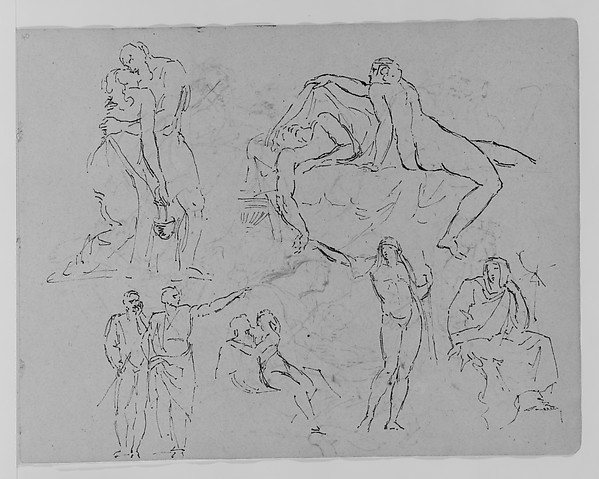 Thomas Sully, Six Figure Studies (from Sketchbook)