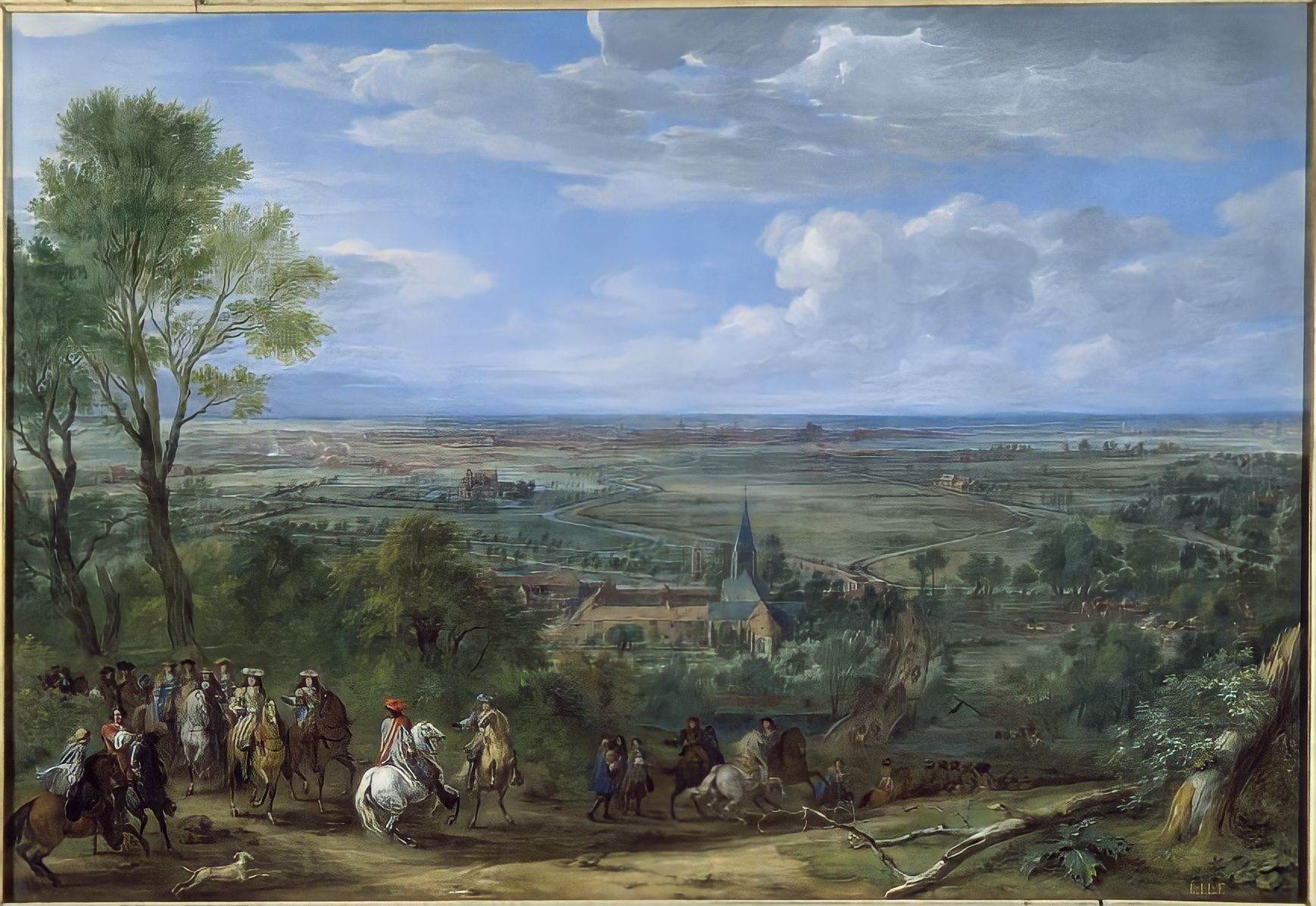Adam Frans van der Meulen, View of the siege of Lille, from the side of the Prory of Fives, August 1667