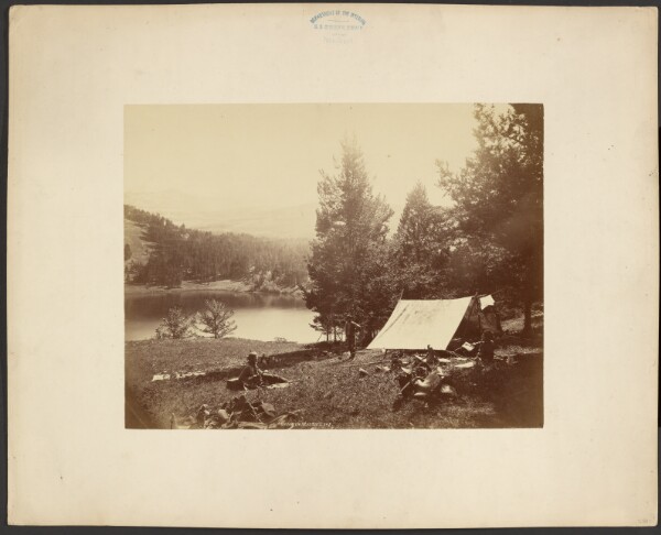 William Henry Jackson, Camp on Mystic Lake