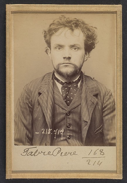 Alphonse Bertillon, Favre. Pierre, Maurice. 29 ans, né le 30/11/64. Ciseleur. Anarchiste. 15/3/94.