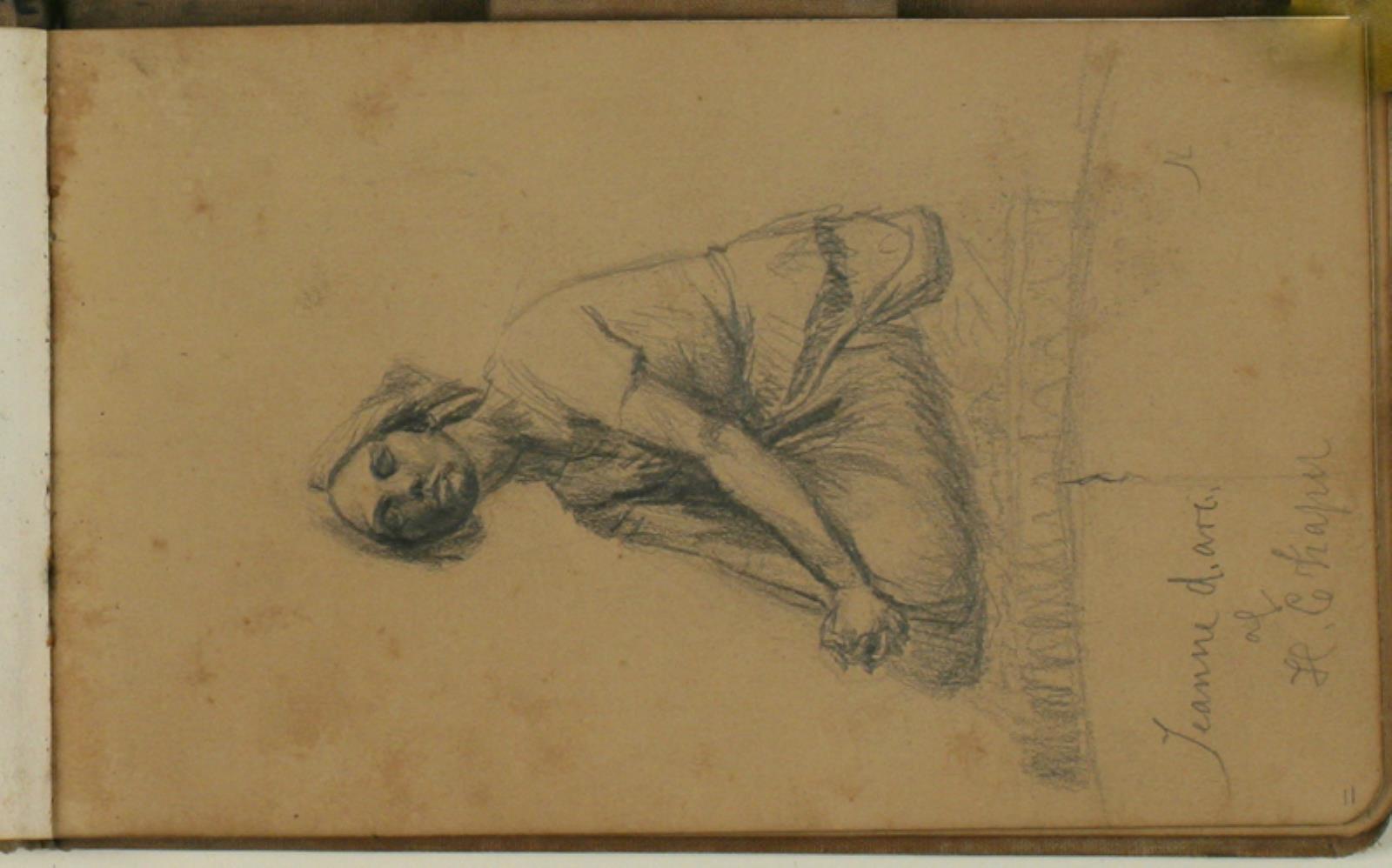 Niels Larsen Stevns, Studie efter H.C. Kapels skulptur Jeanne d'Arc
