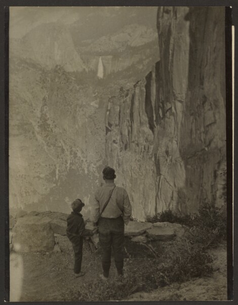 Louis Fleckenstein, Liberty Cap and Nevada Falls, from Ledge Trail, Yosemite National Park