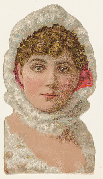 W. Duke, Sons & Co., Actress wearing white feathers, from Stars of the Stage, Fourth Series (N132) issued by Duke Sons & Co. to promote Honest Long Cut Tobacco