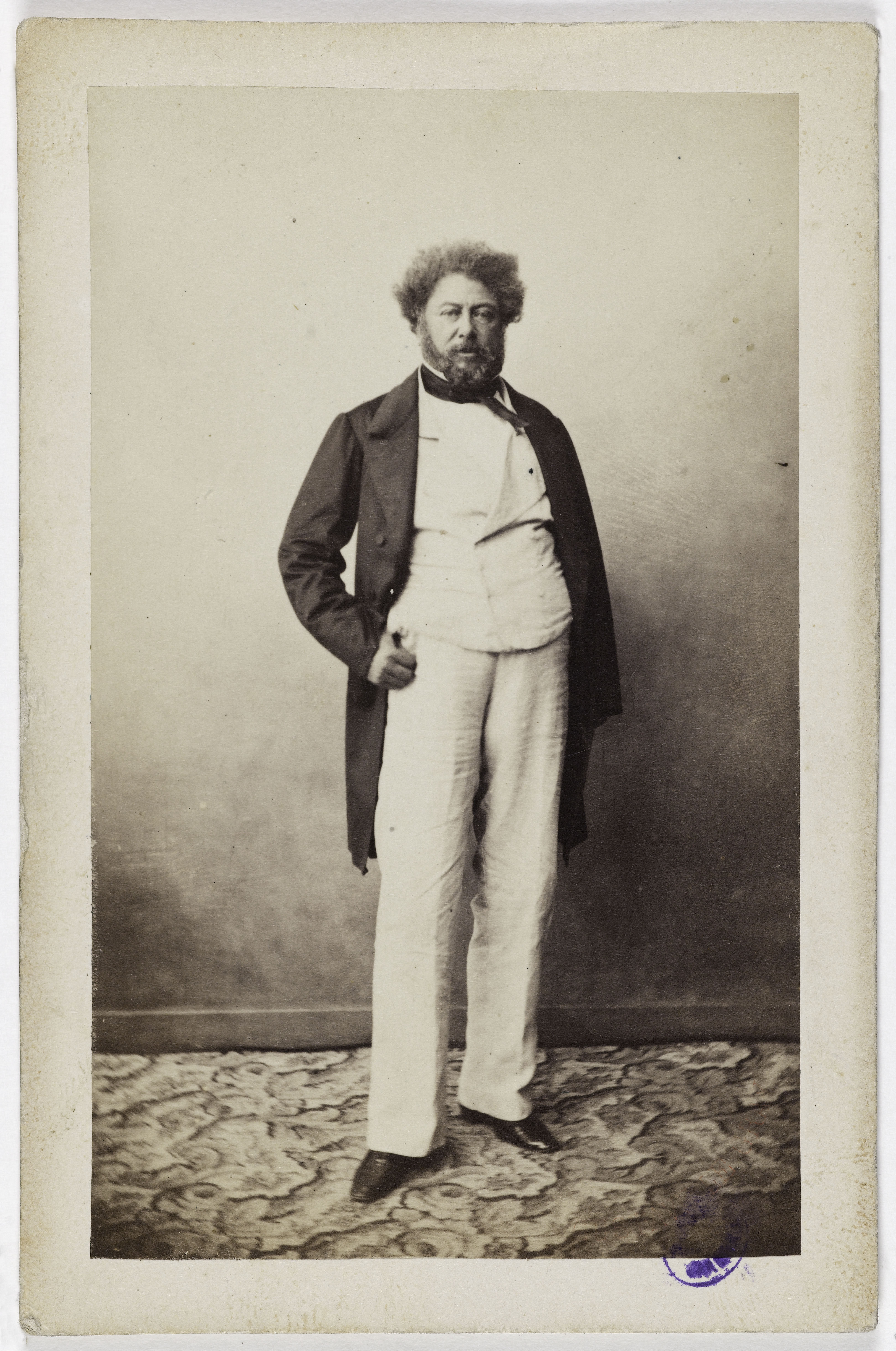 Anonyme, Portrait d'Alexandre Dumas Père (1803-1870), (romancier)