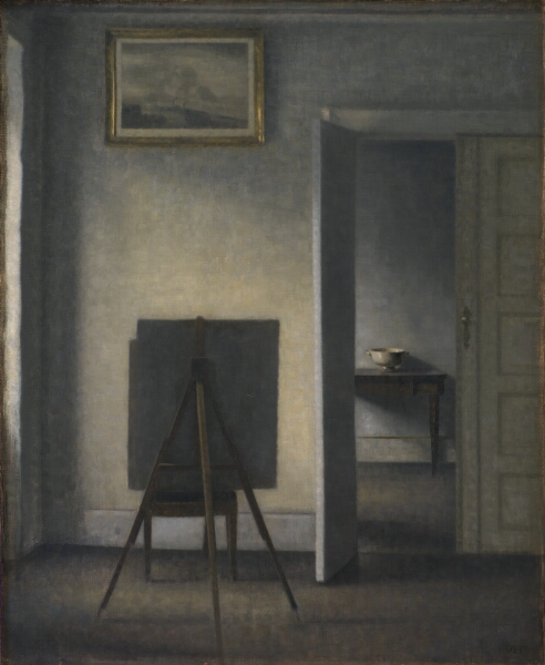 Vilhelm Hammershøi, Interiør med kunstnerens staffeli